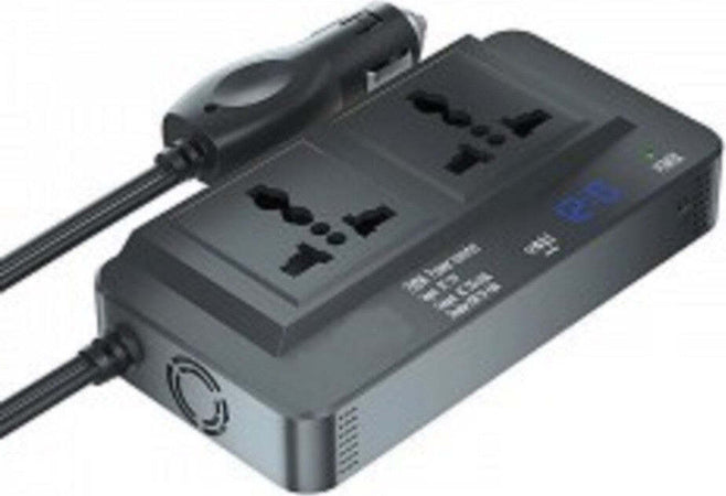 Inverter Di Alimentazione Auto 300w Con 2 Porte Usb Per Caricabatterie Q-cc8200 Auto e Moto/Accessori per auto/Inverter di potenza Trade Shop italia - Napoli, Commerciovirtuoso.it
