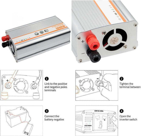 Inverter Di Potenza 500W 1000W 1500W 2000W 3000W 4000W 5000W USB DA 12V A 220V Elettronica/Elettronica per veicoli/Accessori/Accessori audio e video/Invertitori di corrente Zencoccostore - Formia, Commerciovirtuoso.it