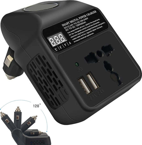 Inverter Di Potenza Per Auto Da 150w Cc A Ca Caricatore Usb Convertitore Qy-4168 Auto e Moto/Accessori per auto/Inverter di potenza Trade Shop italia - Napoli, Commerciovirtuoso.it