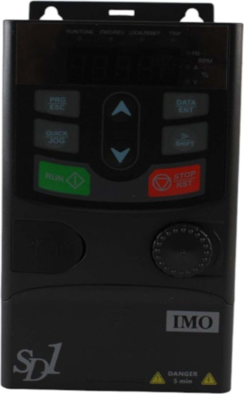 Inverter-monofase-serie-SD1-0,40kW-ingresso-200/240V-2,5A-uscita-trifase-230V-IP20-controllo-vettoriale-IMO-Precision-Controls