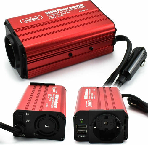 Inverter Per Auto Sinusoidale Da 500w Per Convertire Da 12v Cc A 220v Ca Q-n7001 Auto e Moto/Accessori per auto/Inverter di potenza Trade Shop italia - Napoli, Commerciovirtuoso.it