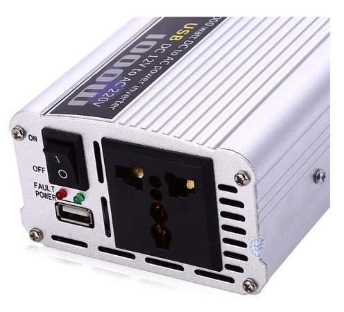 Inverter portatile DC 12V > AC 220V 1000W + USB 5V