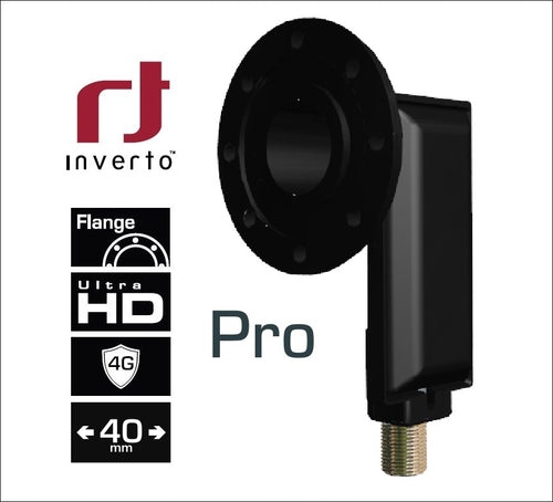 LNB Single Flange PRO INVERTO per parabole primo fuoco e Offset