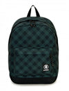 Invicta Carlson Fanstasy Zaino Scuola Round Verde Nero Scacchi Con Tasca Frontale Zaino Ergonomico Schienale Imbottito