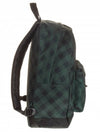 Invicta Carlson Fanstasy Zaino Scuola Round Verde Nero Scacchi Con Tasca Frontale Zaino Ergonomico Schienale Imbottito