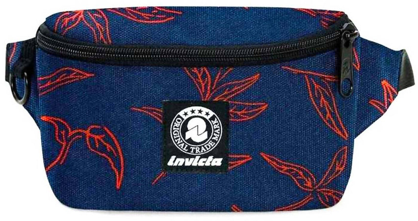 Invicta Marsupio Luke Waist Bag Ruck Fantasia Blu Scuro Marsupio Unisex Regolabile Compatto Extra Tasca