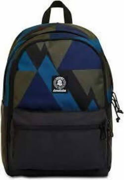 Invicta Plus Bicolor Zaino in Tessuto Riciclato per Ragazzi Con Tasche per Laptop/tablet E Porta Borraccia