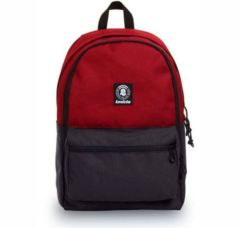 Invicta Plus Bicolor Zaino in Tessuto Riciclato per Ragazzi Con Tasche per Laptop/tablet E Porta Borraccia