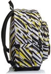 Invicta Zaino Carlson Animalier Patch Me Zebra Yellow Giallo Con Tasca Interna Cartella Scuola Spallacci Imbottiti E Fondo Rinforzato 30x41.5x18 Cm