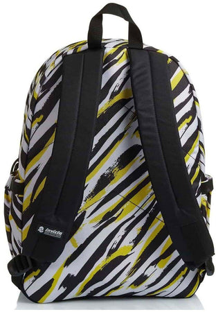 Invicta Zaino Carlson Animalier Patch Me Zebra Yellow Giallo Con Tasca Interna Cartella Scuola Spallacci Imbottiti E Fondo Rinforzato 30x41.5x18 Cm