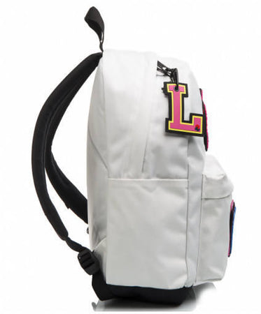 Invicta Zaino Carlson Bianco Love Scuola Con Tasche E Spallacci