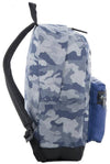 Invicta Zaino Rise Porta Pc 13 Fantasia Militare Blu Con Tasca Frontale Zaino Scuola Con Spallacci Regolabili E Fondo Imbottito