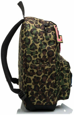 Invicta Zaino Scuola Carlson Animalier Patch Me Verde Maculato 27 Lt Zaino Con Tasca Interna E Frontale E Spallacci Imbottiti 30x41,5x18 C