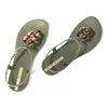 Sandali Ipanema Class Connect II donna green bronze con catena metallizzata e suola ispirata alla spiaggia di Ipanema fronte