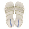 Sandali donna beige Ipanema Solar Glow Sand con finitura glitter e suola decorata