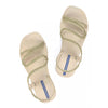 Sandali donna beige Ipanema Solar Glow Sand con finitura glitter e suola decorata fronte