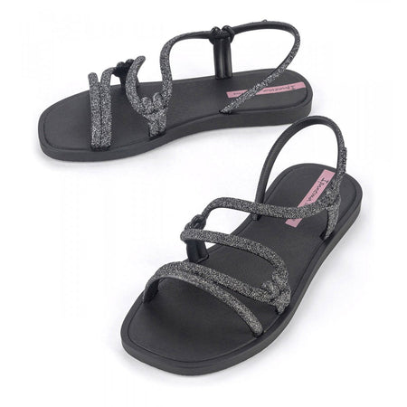 Sandali donna Ipanema Solar Glow Sand con finitura glitter e suola decorata vista lato