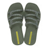 Ciabatte da donna Ipanema Solar Glow Slide in verde glitter con suola decorata ispirata a Ipanema