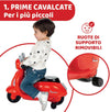 CHICCO Vespa - modello Bambini Primavera colore ROSSO, Moto Giocattolo Cavalcabile con Pannello Elettronico, Luci e Suoni, Ruote di Supporto Rimuovibili, Max 25 Kg - Giochi per Bambini 1-3 Anni