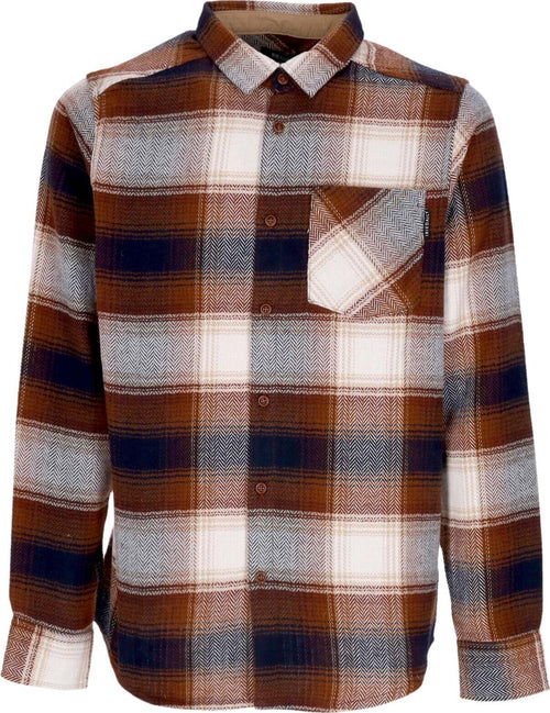 IRIEDAILY-Camicia-Manica-Lunga-Uomo-Young-Fella-Shirt-Navy/brown-da-uomo