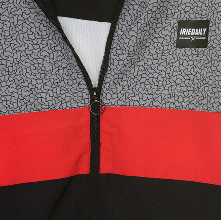 IRIEDAILY-Giacca-a-Vento-Uomo-Prime-Hood-Jacket-Black/red-da-uomo