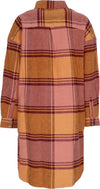IRIEDAILY-Giacca-Lunga-Donna-Checky-Shirt-Jacket-Maroon-Melange-da-donna