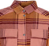 IRIEDAILY-Giacca-Lunga-Donna-Checky-Shirt-Jacket-Maroon-Melange-da-donna