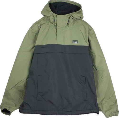 IRIEDAILY-Giaccone-Infilabile-Uomo-Insulaner-Breaker-Black-Olive-da-uomo