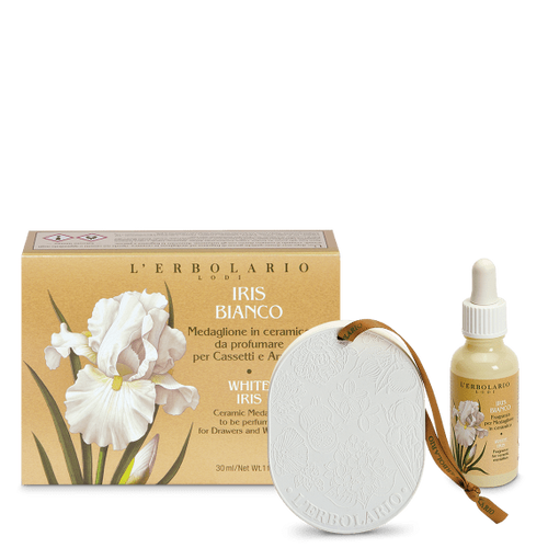 Medaglione per Cassetti e Armadi Iris Bianco