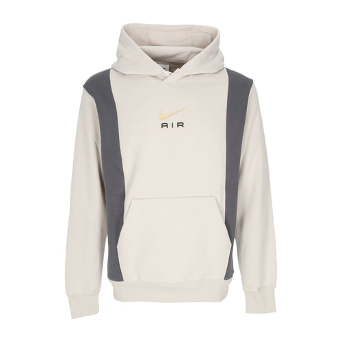 Nike Felpa Cappuccio Uomo Sportswear Air Pullover Fleece Hoodie Lt Orewood Brn/iron Grey da uomo