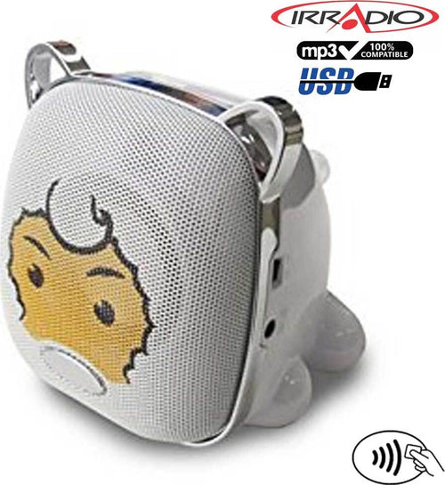 IRRADIO-Wild-Pet-Diffusore-Cassa-Portatile-Radio-FM-Riproduttore-MP3-USB/SD