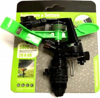IRRIGATORE A SETTORE GIARDINO TERRA AREA DI COPERTURA 5800 SQ. FT. DA 20' A 60' REGOLABILE FLUSSO ACQUA TUBO MASCHIO Giardino e giardinaggio/Attrezzi da giardino e attrezzature per l'irrigazione/Attrezzature per l'irrigazione/Irrigatori Trade Shop italia - Napoli, Commerciovirtuoso.it