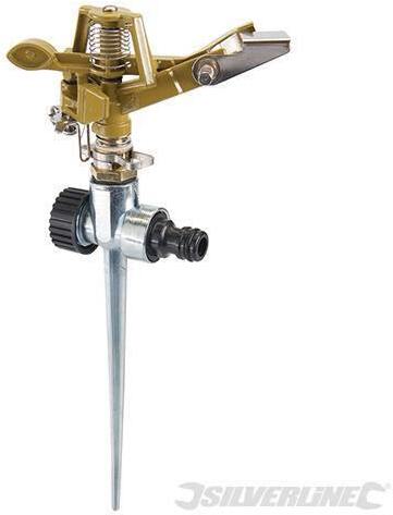 Irrigatore annaffiatore 300 mm da giardino ad impulso su puntale Silverline