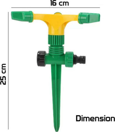 Irrigatore Giardino Spruzzatore Prato Picchetto Puntale 3 Braccia 360? Annaffia Articoli da Giardino > Attrezzi da giardino > Irrigatori Trade Shop italia - Napoli, Commerciovirtuoso.it