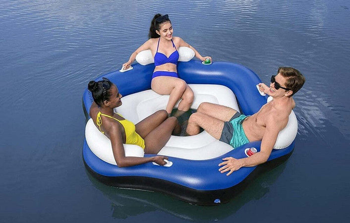 Isola Galleggiante Per 3 Persone 191x178 Cm Con Portabicchieri E Maniglie 43111 Giochi e giocattoli/Sport e giochi all'aperto/Giochi aquatici e piscine per bambini/Canotti e gonfiabili galleggianti Trade Shop italia - Napoli, Commerciovirtuoso.it