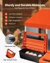 Nido per Polli VEVOR 1060x525x475mm, 4 Scomparti, Acciaio Zincato, con Piattaforma e Nidi Inclinati per Diverse Razze