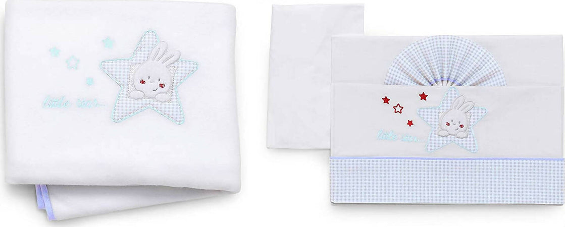 Italbaby Completo Di Lenzuoline Ricamate Per Lettino + Copertina In Pile, Lettino Di Legno Culla Con Disegni Fantasia Casa e cucina/Tessili per la casa/Biancheria per la cameretta/Lenzuola e federe/Set di lenzuola e federe Sanitaria Gioia del Bimbo - Villa San Giovanni, Commerciovirtuoso.it