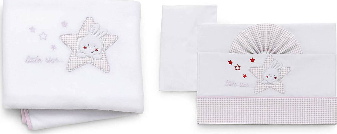 Italbaby Completo Di Lenzuoline Ricamate Per Lettino + Copertina In Pile, Lettino Di Legno Culla Con Disegni Fantasia Casa e cucina/Tessili per la casa/Biancheria per la cameretta/Lenzuola e federe/Set di lenzuola e federe Sanitaria Gioia del Bimbo - Villa San Giovanni, Commerciovirtuoso.it