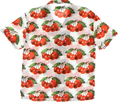 IUTER-Camicia-Manica-Corta-Uomo-Cherry-Allover-Shirt-White-da-uomo