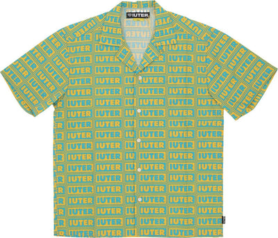 IUTER-Camicia-Manica-Corta-Uomo-Panel-S/s-Shirt-Canary-da-uomo