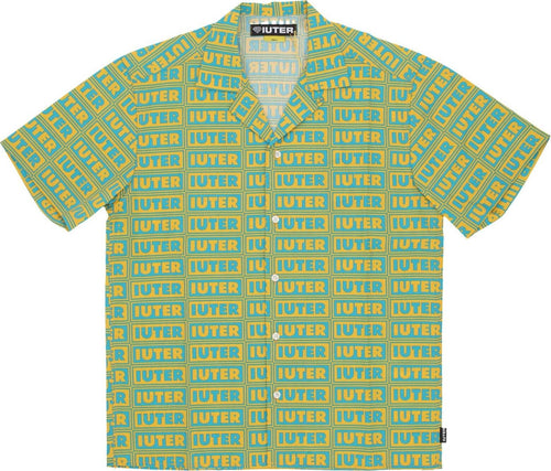 IUTER-Camicia-Manica-Corta-Uomo-Panel-S/s-Shirt-Canary-da-uomo