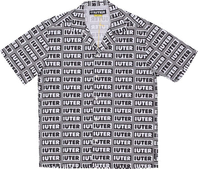 IUTER-Camicia-Manica-Corta-Uomo-Panel-S/s-Shirt-White-da-uomo