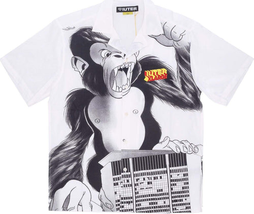 IUTER-Camicia-Manica-Corta-Uomo-Xiuter-Giant-Shirt-White-da-uomo