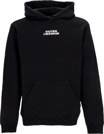 IUTER-Felpa-Cappuccio-Uomo-Horses-Hoodie-Black-da-uomo