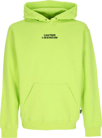 IUTER-Felpa-Cappuccio-Uomo-Horses-Hoodie-Lime-da-uomo
