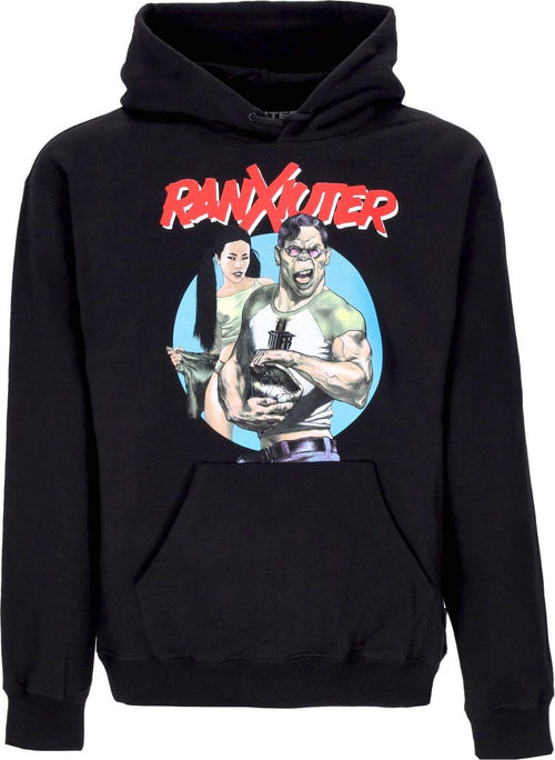 IUTER-Felpa-Cappuccio-Uomo-Ranxiuter-Hoodie-Black-da-uomo
