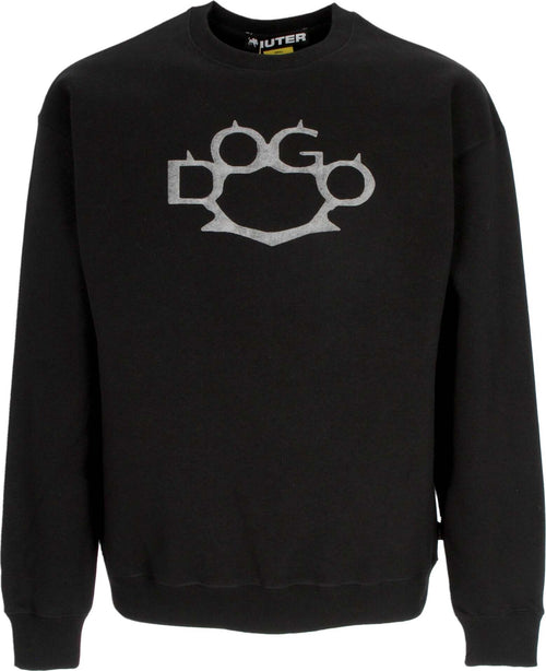 IUTER-Felpa-Girocollo-Uomo-Dogo-Og-Logo-Crew-X-Club-Dogo-Black-da-uomo