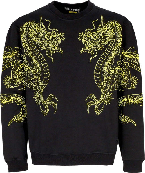 IUTER-Felpa-Girocollo-Uomo-Dragon-Crewneck-Black-da-uomo