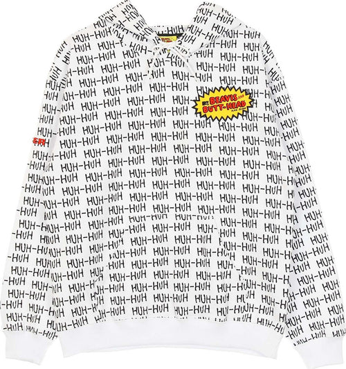 IUTER-Felpa-Leggera-Cappuccio-Uomo-B&b-Ignorant-Hoodie-White-da-uomo