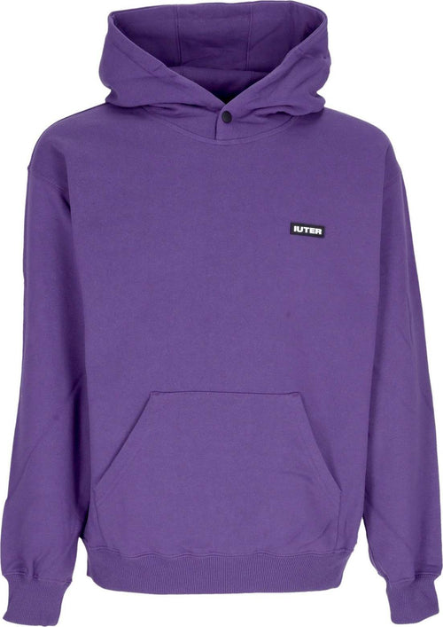 IUTER-Felpa-Leggera-Cappuccio-Uomo-Family-Hoodie-Violet-da-uomo